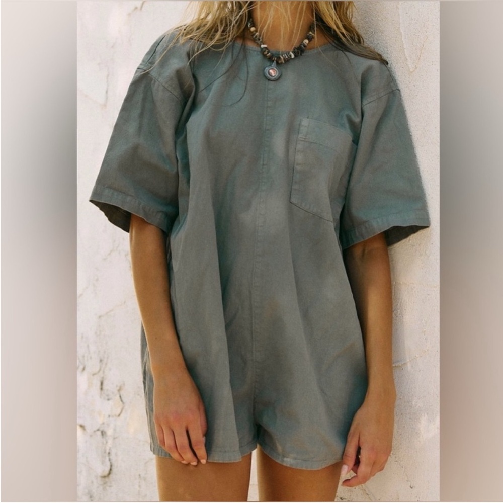 Nwt Dean Free People Olive Green Jumpsuit